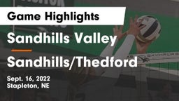Sandhills Valley vs Sandhills/Thedford Game Highlights - Sept. 16, 2022
