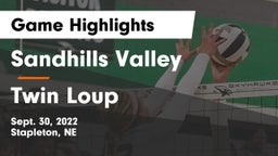 Sandhills Valley vs Twin Loup  Game Highlights - Sept. 30, 2022