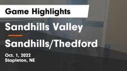 Sandhills Valley vs Sandhills/Thedford Game Highlights - Oct. 1, 2022