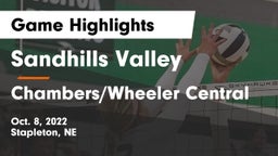 Sandhills Valley vs Chambers/Wheeler Central  Game Highlights - Oct. 8, 2022
