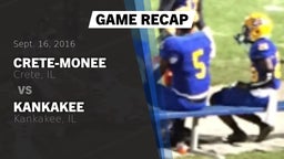 Recap: Crete-Monee  vs. Kankakee  2016