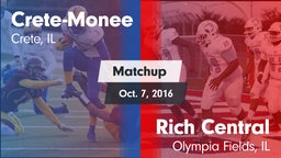 Matchup: Crete-Monee vs. Rich Central  2016