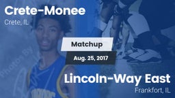 Matchup: Crete-Monee vs. Lincoln-Way East  2017