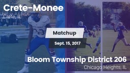 Matchup: Crete-Monee vs. Bloom Township  District 206 2017