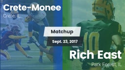 Matchup: Crete-Monee vs. Rich East  2017