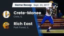 Recap: Crete-Monee  vs. Rich East  2017