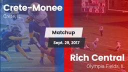 Matchup: Crete-Monee vs. Rich Central  2017