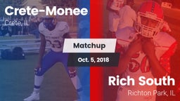 Matchup: CHS vs. Rich South  2018
