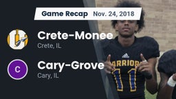 Recap: Crete-Monee  vs. Cary-Grove  2018