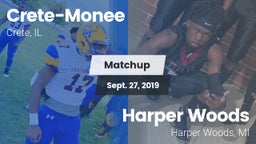 Matchup: CHS vs. Harper Woods  2019