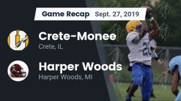 Recap: Crete-Monee  vs. Harper Woods  2019
