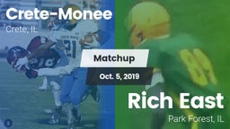Matchup: CHS vs. Rich East  2019