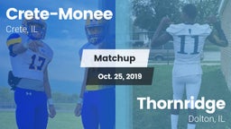 Matchup: CHS vs. Thornridge  2019