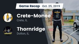 Recap: Crete-Monee  vs. Thornridge  2019