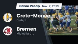 Recap: Crete-Monee  vs. Bremen  2019
