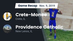 Recap: Crete-Monee  vs. Providence Catholic  2019
