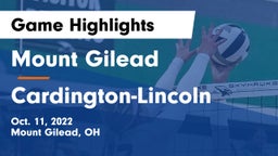 Mount Gilead  vs Cardington-Lincoln  Game Highlights - Oct. 11, 2022
