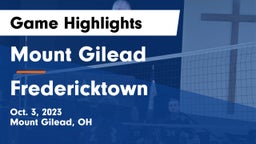 Mount Gilead  vs Fredericktown  Game Highlights - Oct. 3, 2023