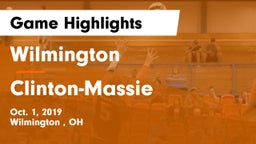 Wilmington  vs Clinton-Massie  Game Highlights - Oct. 1, 2019