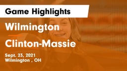 Wilmington  vs Clinton-Massie  Game Highlights - Sept. 23, 2021