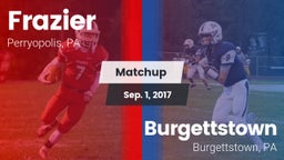 Matchup: Frazier vs. Burgettstown  2017