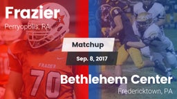 Matchup: Frazier vs. Bethlehem Center  2017
