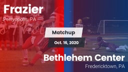 Matchup: Frazier vs. Bethlehem Center  2020
