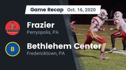 Recap: Frazier  vs. Bethlehem Center  2020