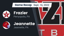 Recap: Frazier  vs. Jeannette  2022