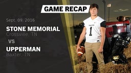 Recap: Stone Memorial  vs. Upperman  2016