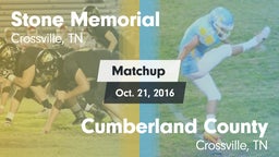 Matchup: Stone Memorial vs. Cumberland County  2016