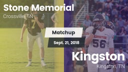 Matchup: Stone Memorial vs. Kingston  2018