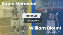 Matchup: Stone Memorial vs. William Blount  2018