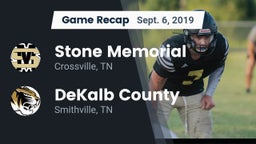 Recap: Stone Memorial  vs. DeKalb County  2019