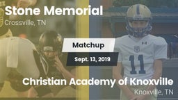Matchup: Stone Memorial vs. Christian Academy of Knoxville 2019