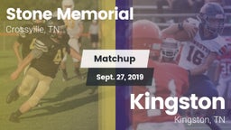 Matchup: Stone Memorial vs. Kingston  2019