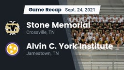 Recap: Stone Memorial  vs. Alvin C. York Institute 2021