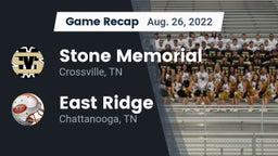 Recap: Stone Memorial  vs. East Ridge  2022