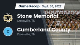 Recap: Stone Memorial  vs. Cumberland County  2022