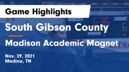 South Gibson County  vs Madison Academic Magnet  Game Highlights - Nov. 29, 2021