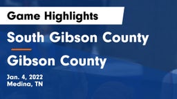 South Gibson County  vs Gibson County Game Highlights - Jan. 4, 2022