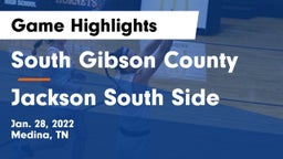 South Gibson County  vs Jackson South Side  Game Highlights - Jan. 28, 2022