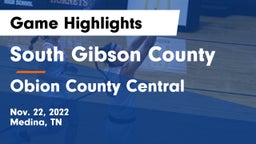 South Gibson County  vs Obion County Central  Game Highlights - Nov. 22, 2022