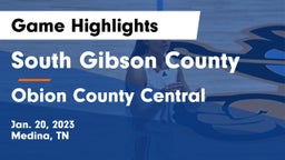 South Gibson County  vs Obion County Central  Game Highlights - Jan. 20, 2023