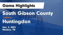 South Gibson County  vs Huntingdon  Game Highlights - Dec. 5, 2023