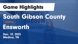 South Gibson County  vs Ensworth  Game Highlights - Dec. 19, 2023