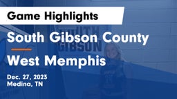 South Gibson County  vs West Memphis Game Highlights - Dec. 27, 2023