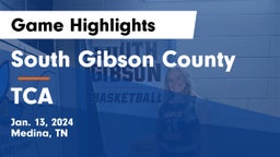 South Gibson County  vs TCA Game Highlights - Jan. 13, 2024