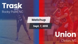 Matchup: Trask vs. Union  2018