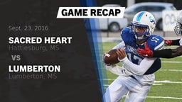 Recap: Sacred Heart  vs. Lumberton  2016